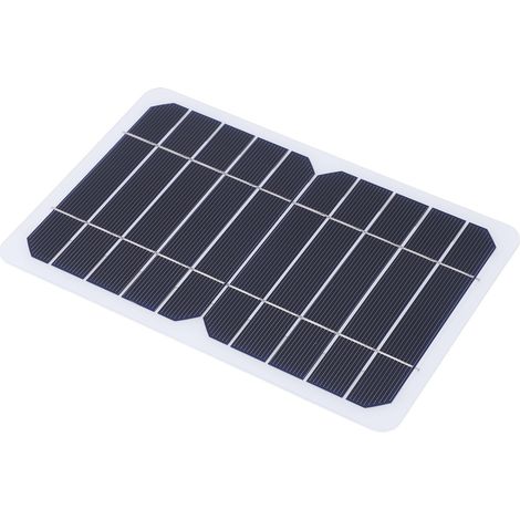 (Vidéo disponible) Panneau de charge solaire 5W 5V, chargeur solaire extérieur, chargeur de batterie externe pour téléphone portable (Spécifications du fournisseur : 205140 mm) (1/5)