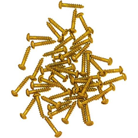 VITI TESTA BOMBATA FERRO OTTONATO 2X10 MM