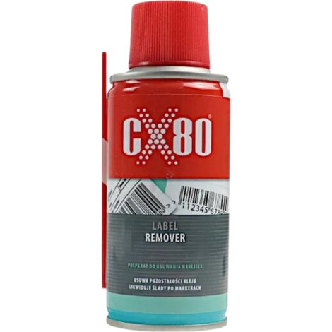 CX80 Etikettenentferner-Spray zur Entfernung von Aufklebern und Klebstoffentferner, 150 ml