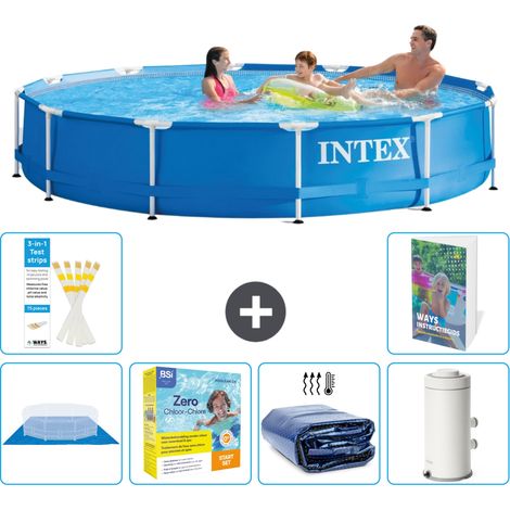 Frame Pool Rund - 366x76 cm - 7-teilig S71
