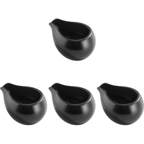 longziming - Pichet à lait en céramique - Distributeur de sauce nordique - Pichet à liquide - Dosage anti-goutte - Poignée ergonomique - Céramique de haute qualité - Design empilable - Sûr pour les sa (1/5)