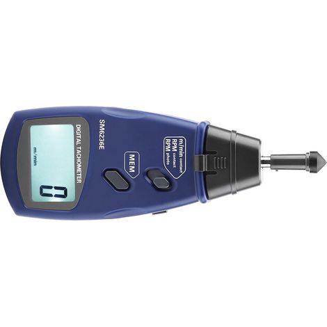 SM6236E 5-stelliger 18-mm-LCD-Laser-/Kontakt-Digitaltachometer zur Drehzahlmessung (1/5)
