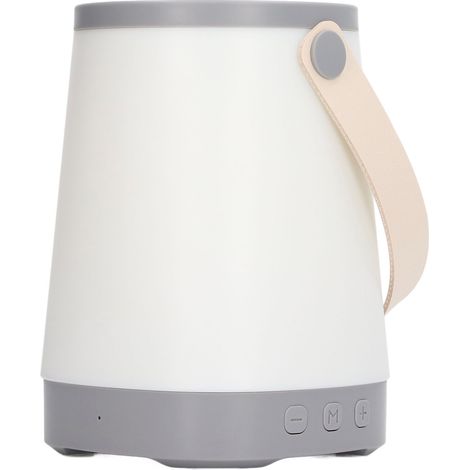 Nachtlicht für Kinderzimmer, USB-wiederaufladbar, 1800 mAh, Silikonunterseite, handliches Design, PU-Leder, ABS, Camping-Nachtlicht, Grau (1/5)