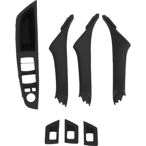 7 kit poignées tirage porte intérieure – Panneau accoudoir interrupteur vitre 51417225873 remplacement 5 Series F10 2010-2016 noir (1/5)