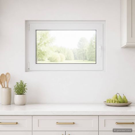 Fenêtre de sous-sol RISOR 95 x 50 cm PVC et verre clair (1/5)