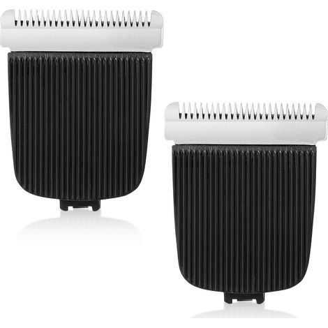 2pcs Lames de Rechange pour Manscaped, Hair Trimmer Blade Noir Lame de Tondeuse à Cheveux Lames de Rasoir pour Tondeuse à Gazon 4,0 3,0 2,0 (1/5)