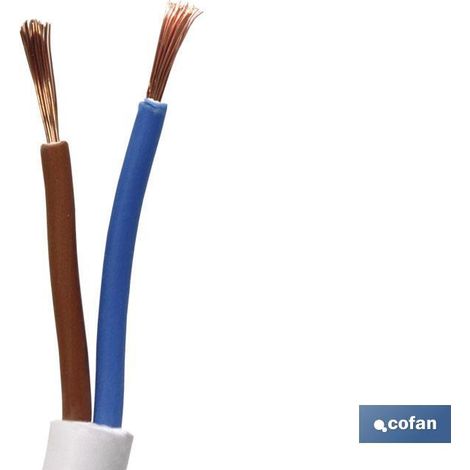 Rotolo 100m Tubo Bianco H05vv-F (2x1mm) (1/2)