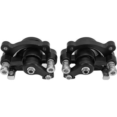 1 paire d'étriers de frein à disque en alliage d'aluminium avant arrière pour MBX10 MBX11 Mini Dirt Bike noir (1/5)