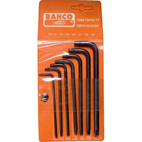 BAHCO - Jeu de clés mâles longues TORX® avec finition phosphatée, TR10-TR40 - 7 pcs (1/3)