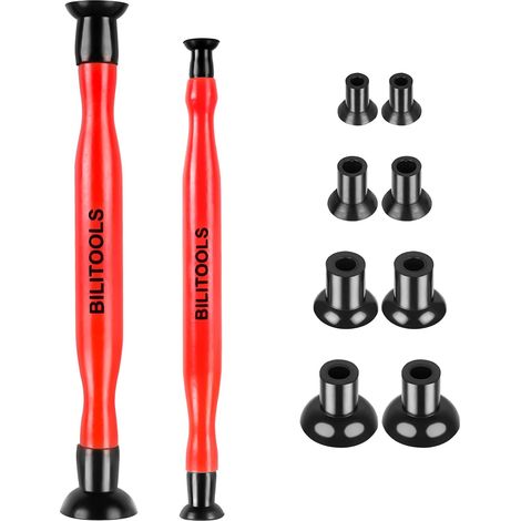 Rodage Soupape Kit Rodage Soupape 2 Pièces Rodoir Soupape 4 ventouses rodage soupape 16/20/30/36 mm, outil rodage soupape compatible avec pâte à roder soupape, pour auto et moto (1/5)
