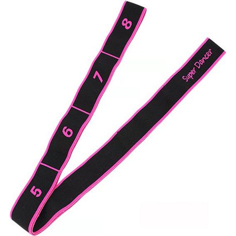 Bandes De Résistance Élastiques - Pour Entraînement De Danse Ballet Gymnastique Pilates Yoga - 8 Niveaux De Résistance - Par Lot De 1 (1/5)