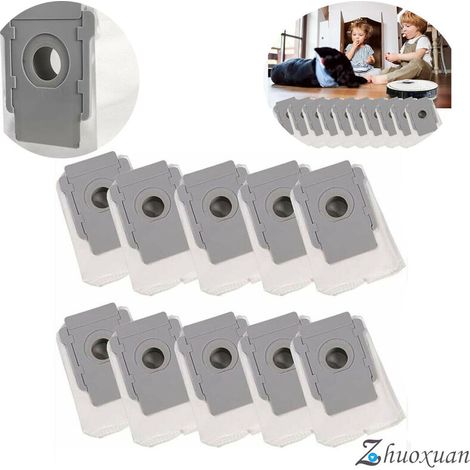 10er-Pack Staubsaugerbeutel kompatibel mit iRobot Roomba i&s-Serie, für i17 i7+ i7Plus (7550) i3+ (3550) i4+ (4552) i6+ (6550) i8+ (8550) s9+ (9550), Auto Dirt Moving Bags (1/5)