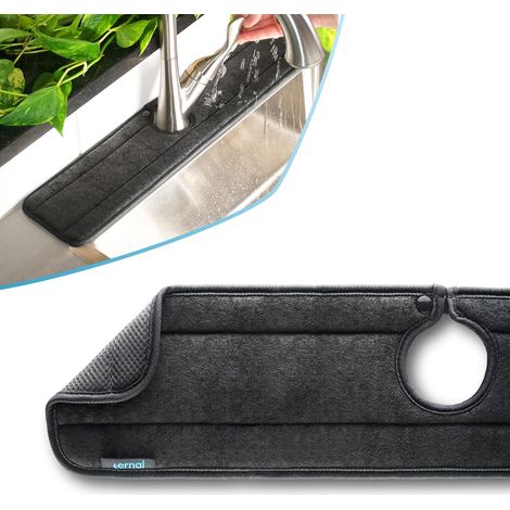 Stück Ternal Extra lange Spülbeckenmatte XL 61 cm (24 Zoll), saugfähig, waschbar, verschüttete Flüssigkeiten