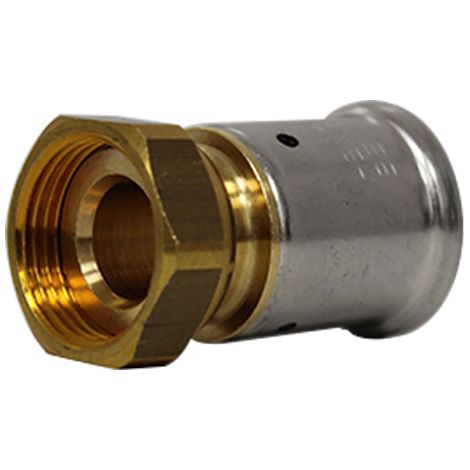 Manchon droit multicouche à visser Henco - Ecrou tournant 3/4' - Diamètre 26 mm