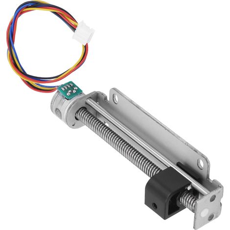 Mikroschrittmotor, 2-phasig, 4-adrig, Gleitspindel, optische Metallachse, Schraube 15 (1/5)