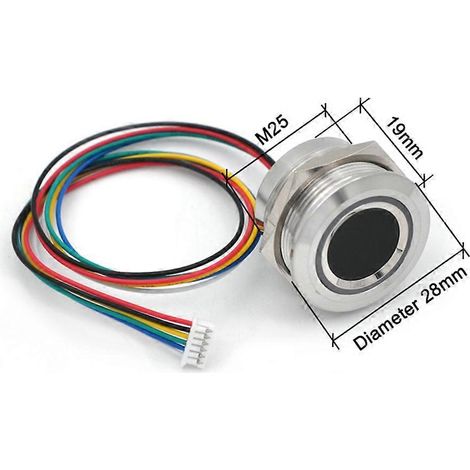 Module de capteur d'empreintes digitales capacitif étanche R503-5V RGB LED DC5V UART MX1.25-6Pin pour Android - FFY (1/4)