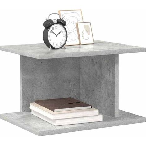 891175 Table de chevet 2 pcs Gris béton 40 x 30 x 25 cm (1/5)