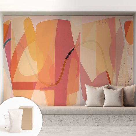 Carta Da Parati Non Tessuto - Di Alta Qualità Per Il Soggiorno La Cucina - Tendenze Moderne - Vlies Ecologico Astrazione colorata 208x146 cm (1/5)