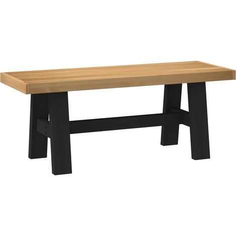 vidaXL Dining Bench NOAIN 120 x 41 x 45 cm Solid Pine Wood Natural