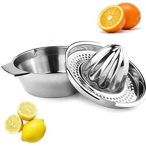 pair Presse-Agrumes Presse Citron en Manuel Acier Inoxydable Professionnel, Anti-Goutte-Fei Yu