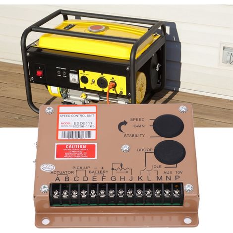 Régulateur de vitesse électronique ESD5111, contrôleur de vitesse pour générateurs diesel, carte ESC de générateur, DC 12V/24V. (1/5)