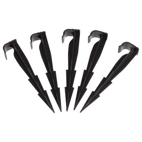 BUNTHAUS Lot de 50 piquets de Fixation pour Ligne d'égouttement, tuyaux d'irrigation et tuyaux gouteurs
