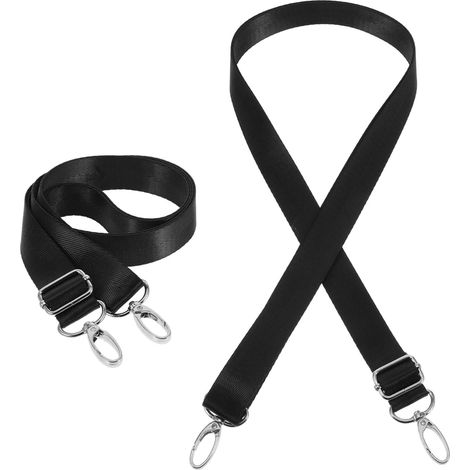 Sangles de Jambe 2 Pièces pour Couverture de Cheval Réglables Élastiques  Nylon Noir, Fixation à Double Mousqueton Pivotant, Usage Ferme pour Fermes Équestres et Compétition (1/5)