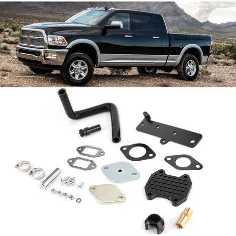 EGR-Kühler-Drosselklappen-Entfernungssatz passend für Dodge Ram 2500, 3500, 4500, 5500 6,7 l (Baujahre 2013–2018) ohne EGR-Rohr (1/5)