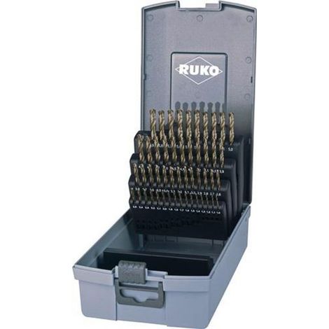 RUKO Spiralbohrer-Satz DIN 338 Typ VA, HSSE-Co 5 in Kunststoffkassette - 50 tlg. - 215217RO (1/4)