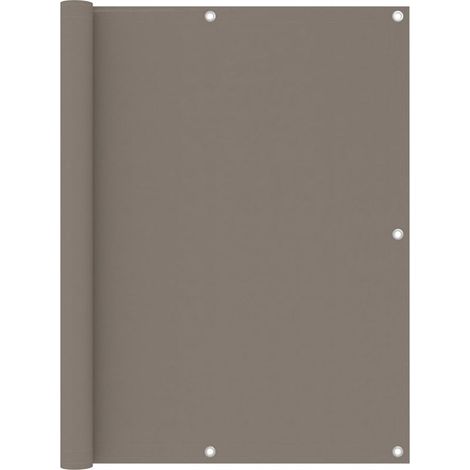 Paravent de balcon, taupe, 120 x 600 cm, tissu Oxford (1/5)