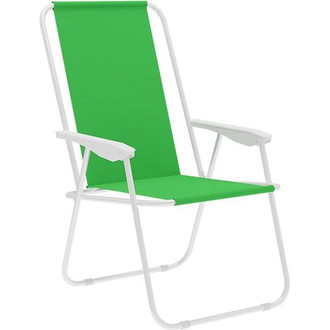 Marbueno Silla Plegable Color Verde Acero Playa y Piscina