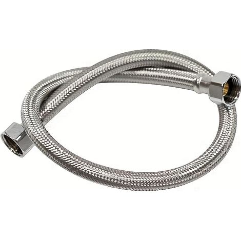 [Tuyau tressé flexible] Tuyau tressé en alliage de zinc flexible - 30cm/40cm/50cm/60cm avec raccords en laiton, sûr pour le jardinage extérieur, le lavage de voiture et les zones pour animaux de compa (1/5)