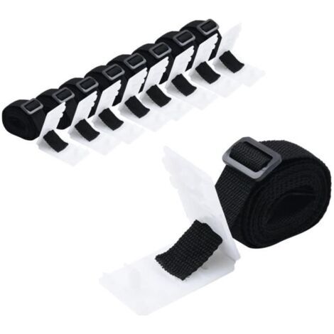 (Noir)Fixations de rouleau de couverture de piscine 8 pcs 1,8 m - Noir - Universelles - Résistantes aux UV (1/5)