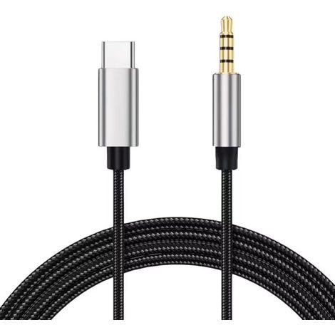 Câble Audio Adaptateur USB C vers Jack 3,5mm Stéréo Mâle,Type C vers Auxiliaire Prise Jack 6,6ft/2M Compatible avec iPhone 15, Samsung Galaxy pour Cinéma Maison,Haut-parleurs, Voiture (1/5)