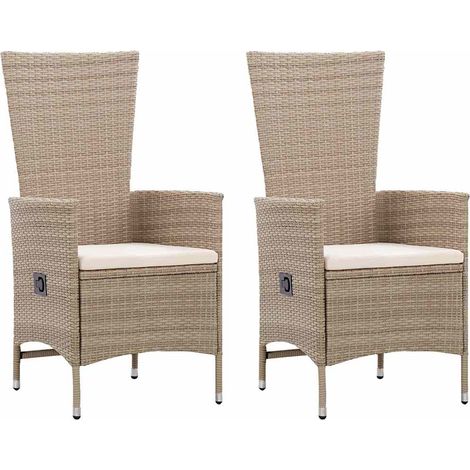 Maison Exclusive - 3-tlg. Garten-Essgruppe Beige (1/5)