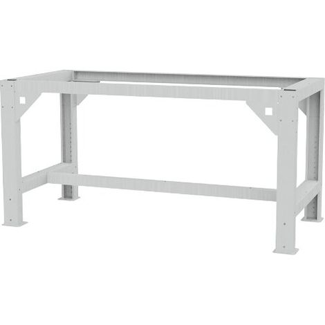 Schwerlasttisch höhenverstellbar Grundgestell Breite 2000, höhenverstellbar in 25 mm Raster Maße in mm (BxT): 2000 x 650 (1/3)
