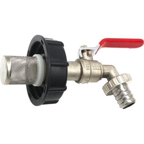 RGE et de réservoir Connecteur de réservoir en laiton Adaptateur de réservoir IBC Adaptateur de réservoir S60x6 Filetage grossier 1/2" Connecteur de réservoir IBC et collecteur d'eau de pluie (1/4)