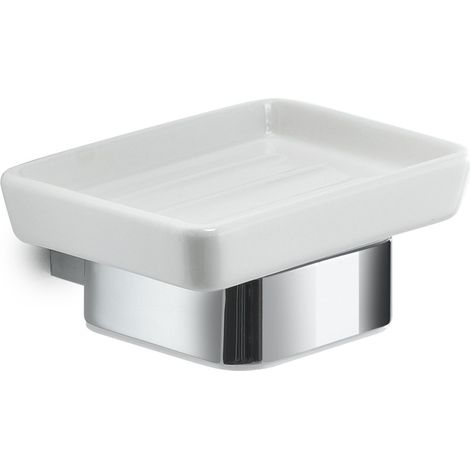 Portasapone da muro in acciaio inox, alluminio e Cromall SG11 Gedy serie SPLUGA Cromato