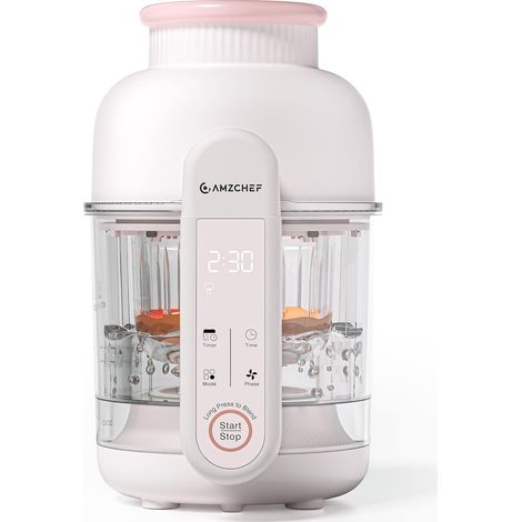 Robot Cuiseur Mixeur 6-en-1 pour bébéavec panier vapeur – Préparateur repas bébé 350 ml, mixeur & cuiseur vapeur avec sélection d’âge, programmes minutés, compatible lave-vaisselle, sans BPA (1/5)