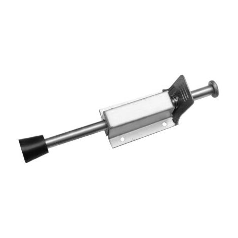 Butée De Porte - En Acier Inoxydable - Fixation Au Sol - Course 35 Mm - Diamètre Tampon Caoutchouc 25 Mm - Lot De 1 (1/5)