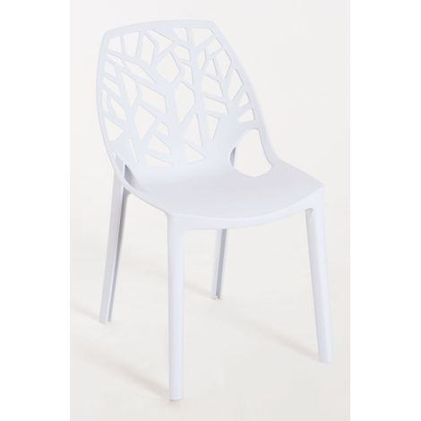 Sillas Jardín - Silla Hissar Polipropileno - Blanco (1/5)
