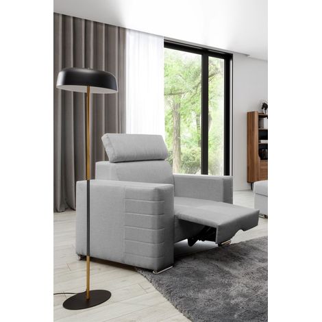 Sessel Fernsehsessel CANTON in Stoff Liverpool Grau (1/4)