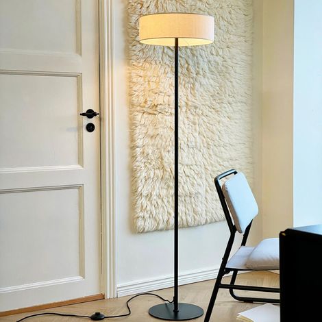 [NEUWERTIG] B-Ware Dyberg Larsen Calix Floor Lamp, Black/natural, 150 Cm (1/2)