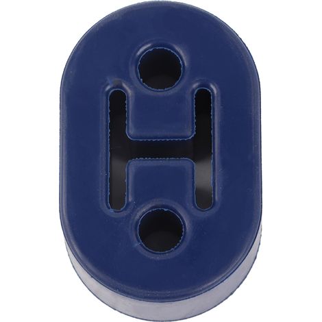 Support tuyau d'échappement auto 2 trous support caoutchouc fixation suspendu isolant (bleu) (1/5)