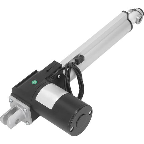 Vérin Électrique Linéaire 200mm Course 30mm/s Poussée 500N Acier Allié 24V pour Automobile (1/5)