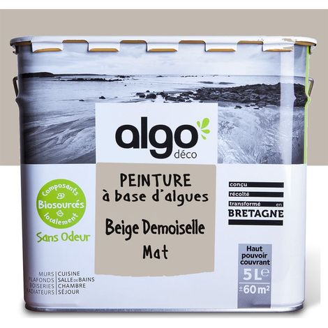 Peinture écologique Algo - Mat - Beige Demoiselles - 5L (1/5)