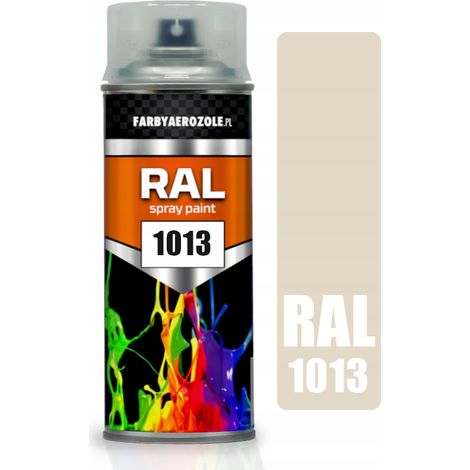Vernice spray acrilica RAL 1013 bianco ostrica perlato lucido 400 ml (1/2)