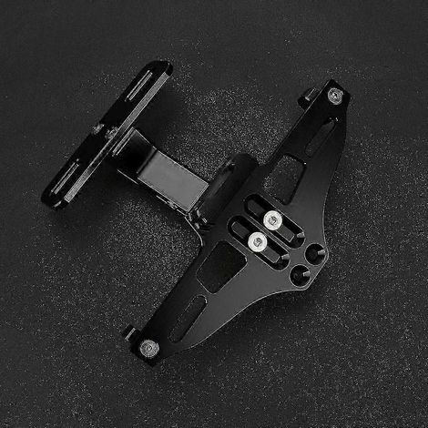 Support de plaque d'immatriculation et feu stop arrière unique pour moto, compatible avec Suzuki GSR400, GSR600, GSR750, B-King 1300, GSX1400, GSF650, GSF 1200 et 1250. (1/4)