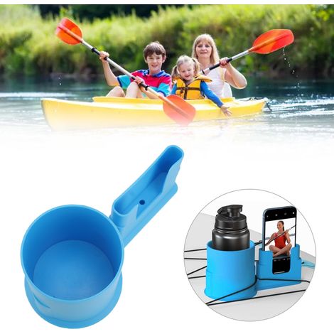 Porte-Boisson pour Paddle Board Support PP Bleu Porte-Boisson pour Bottle d'eau Cellphone Support durable pour kayak surfboard