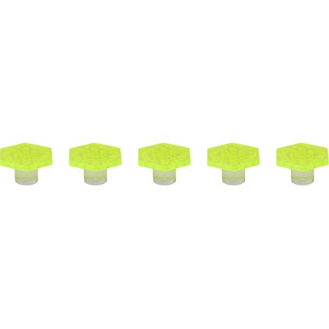 Bouchon de Frag de corail en acrylique, Base de support transparente en forme hexagonale pour Aquarium, 5 pièces (1/5)